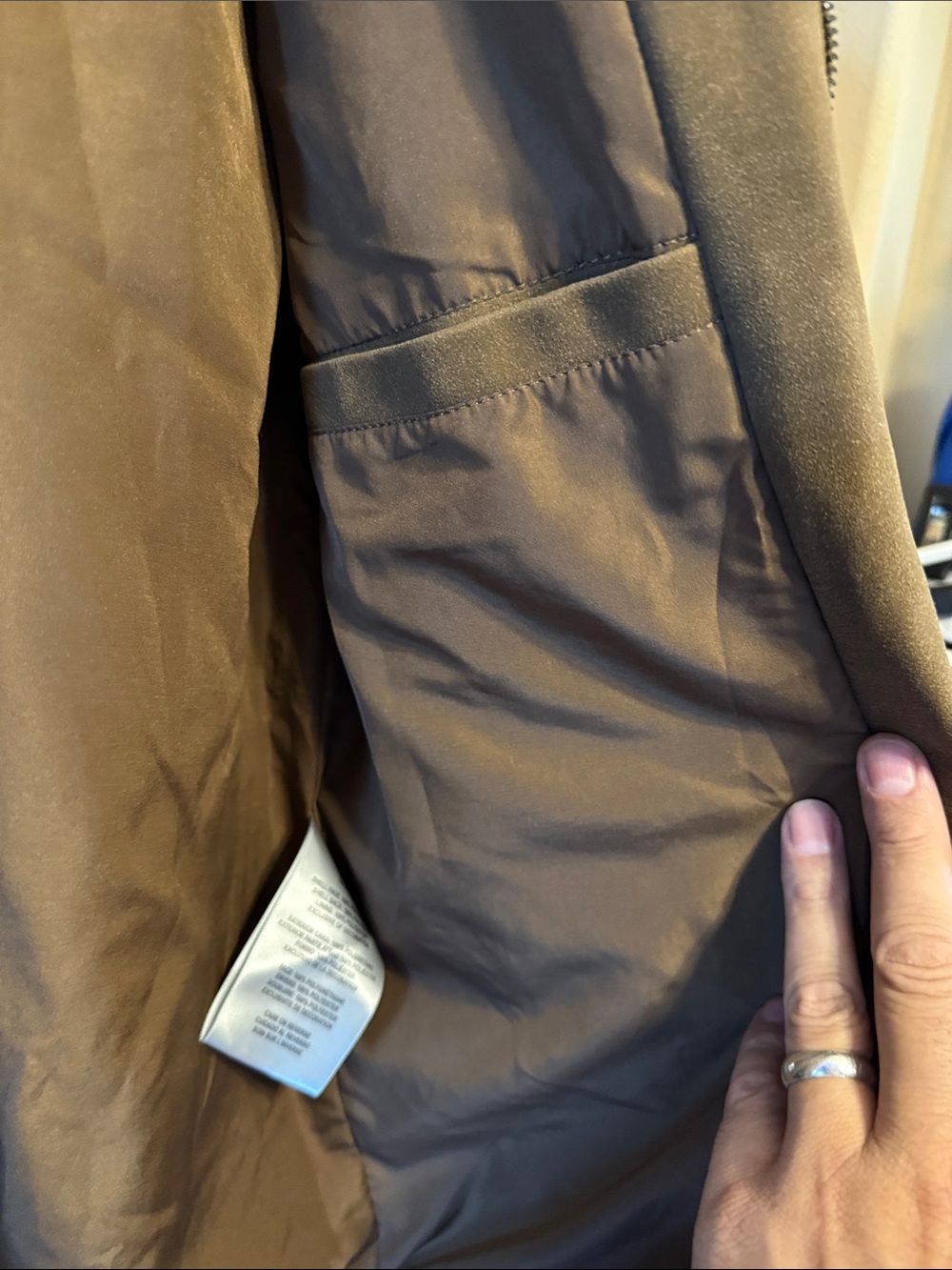 Levi's Brown Faux Suede Lightweight Trucker Jacket-Small - Picture 8 of 12